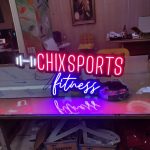 Fitness Almanya neon Hortum LED Tabela