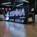 Espina güzellik merkezi ışıklı tabela