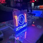 Restaurant icon neon hortum led tabela