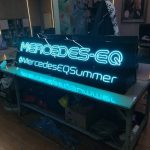 Mercedes Neon Hortum Led Tabela