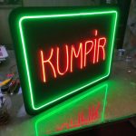 Kumpir neon hortum led tabela