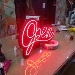 Open neon hortum led tabela